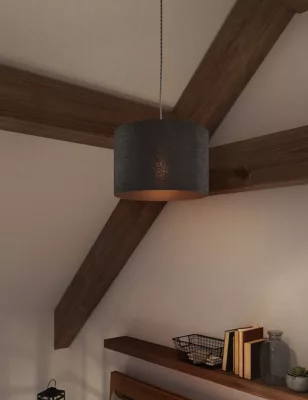 Textured Drum Lamp Shade