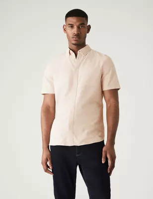 2pk Pure Cotton Oxford Shirts