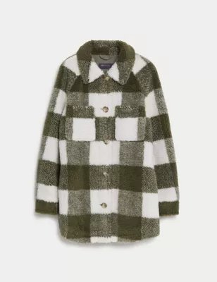 Borg Checked Shacket