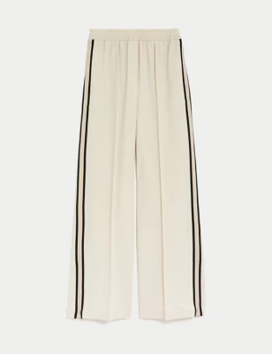 Side Stripe Wide Leg Trousers