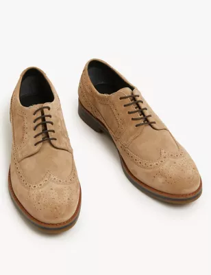 Suede Brogues
