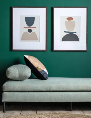 Set Of 2 Ortona Abstract Rectangle Framed Art