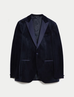 Slim Fit Velvet Tuxedo Jacket