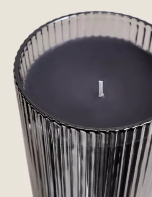 Dark Amber & Vanilla Scented Candle