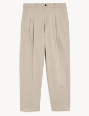 Walton Twin Pleat Herringbone Chinos