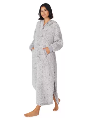 Hooded Long Dressing Gown