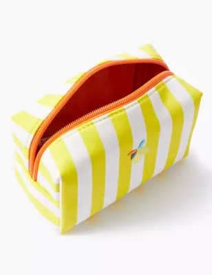 Striped Lemon Toiletry Bag