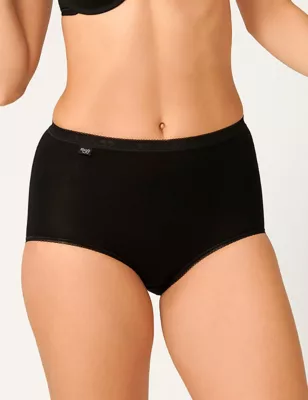 4pk Basic+ Maxi Cotton Rich Full Briefs