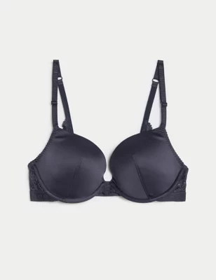 Ines Satin Wired Push-Up Bra
