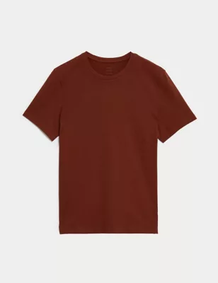 Pure Cotton Crew Neck T-Shirt