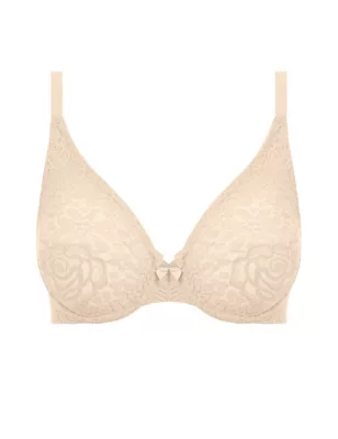 Halo Floral Lace Wired Plunge Bra