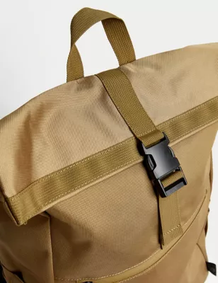 Recycled Polyester Scuff Resistant Rolltop Backpack