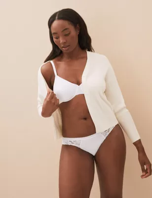 3pk Cotton Wired Full Cup Bras A-E