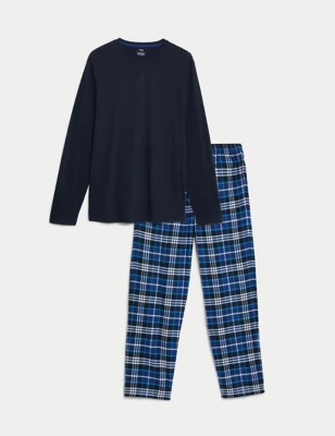 Brushed Cotton Checked Pyjama Set