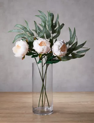 Set Of 3 Artificial Closed Peonies