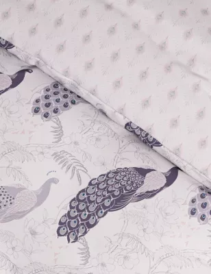Cotton Blend Peacock Bedding Set