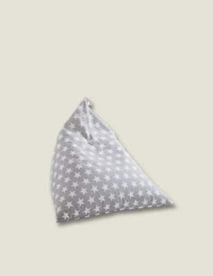 Star Print Pyramid Beanbag