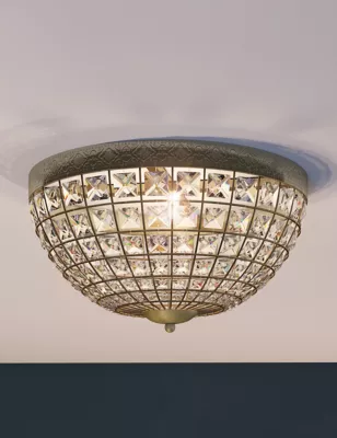 Gem Ball Flush Ceiling Light