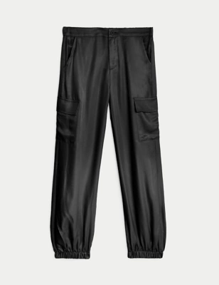 Satin Cargo Trousers (6-16 Yrs)