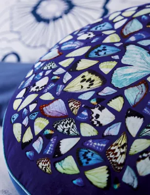 Velvet Kaleidoscope Round Cushion