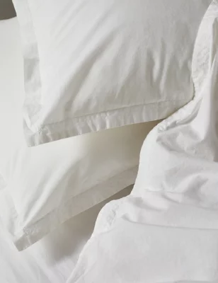 2pk Washed Cotton Square Pillowcases