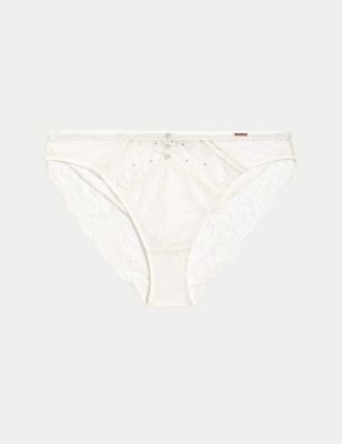 Aster Sparkle Lace High Leg Knickers