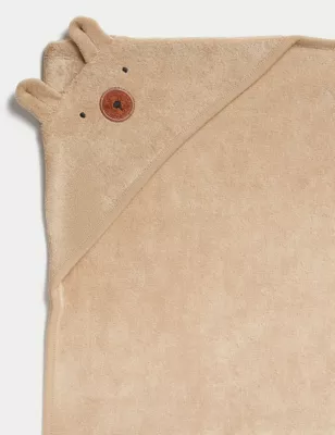 Cotton Rich Bear Hooded Towel