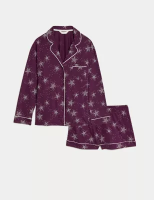 Cotton Modal Star Print Shortie Set