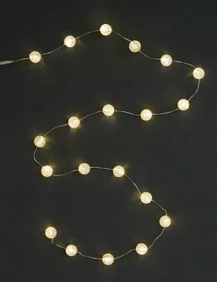 20 Frosted Ball Battery String Lights