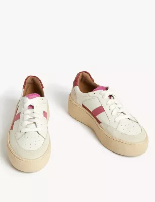 Lace Up Side Detail Trainers