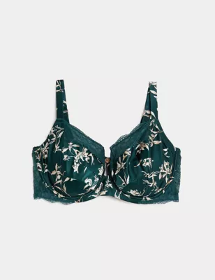 Cassia Silk & Lace Wired Balcony Bra F-H