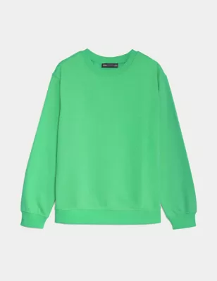 Cotton Rich Crew Neck Sweatshirt