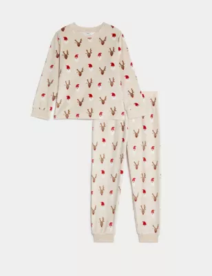 Velour Christmas Pyjamas (1-8 Yrs)