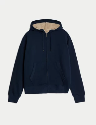 Pure Cotton Fleece Lined Hoodie