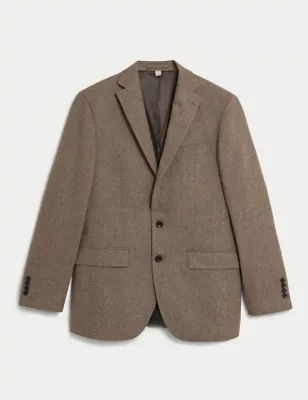 Tailored Fit Wool Rich Donegal Suit Jacket