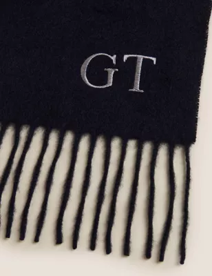 Personalised Men'S Pure Cashmere Scarf
