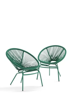 Set Of 2 Lois Garden Armchairs