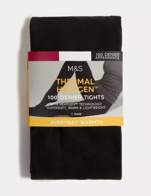 100 Denier Thermal Heatgen&trade; Opaque Tights