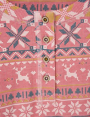 Cotton Rich Fair Isle Reindeer Pyjama Top