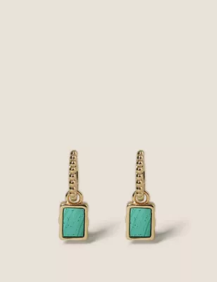 14ct Gold Plated Semi Precious Drop Earrings