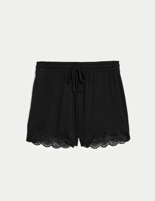 Body Soft&trade; Lace Trim Pyjama Shorts
