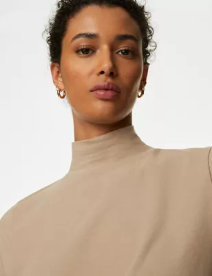 Cotton Rich Slim Fit Top