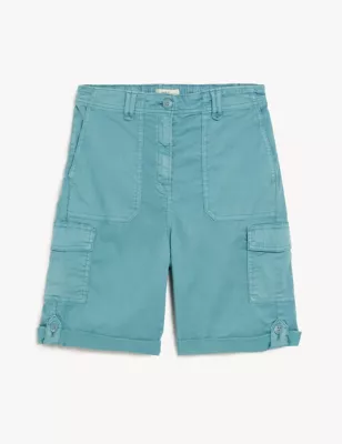 Lyocell Rich Cargo Tea Dyed Shorts