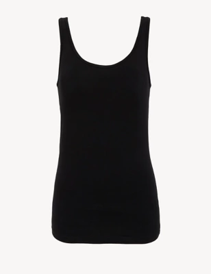 Cotton Rich Bra Vest Padded Cups