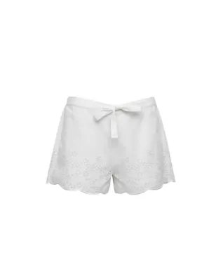 Cotton Modal Broderie Pyjama Shorts