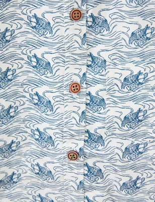 Pure Cotton Duck Print Shirt (3-10 Yrs)