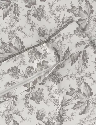 Etched Evie Sateen Floral Bedding Set