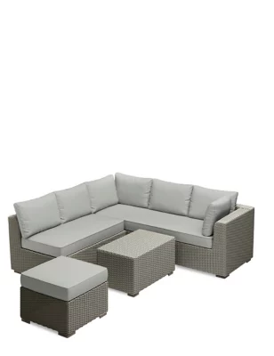 Marlow 6 Seater Rattan Effect Garden Living Set