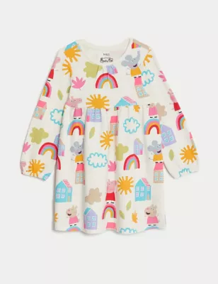 Pure Cotton Peppa Pig&trade; Dress (2-8 Yrs)