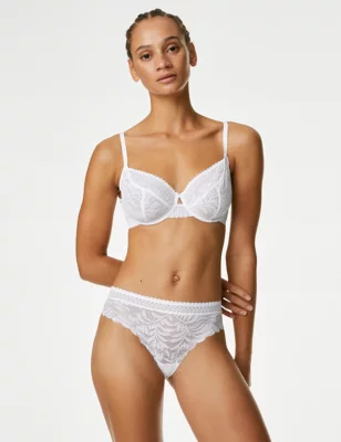 3pk Flexifit&trade; Lace Brazilian Knickers